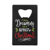 Kerstmis Creditkaart Flessenopener (Voorkant)