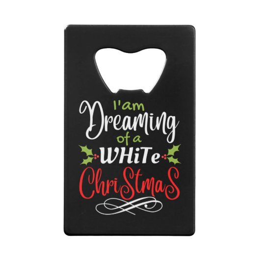 Kerstmis Creditkaart Flessenopener (Voorkant)