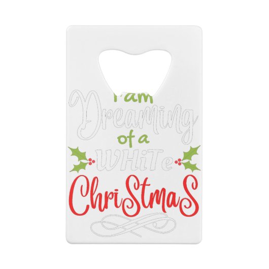 Kerstmis Creditkaart Flessenopener (Achterkant)