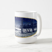 Kerstmis Creek II Mok kerstkaart (Voorkant rechts)