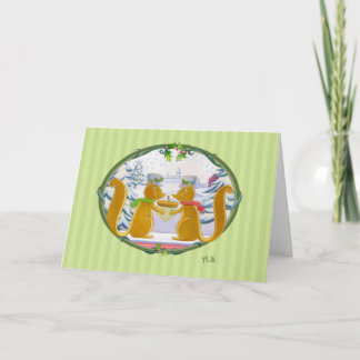 Kerstmis Critters Feestdagen Kaart