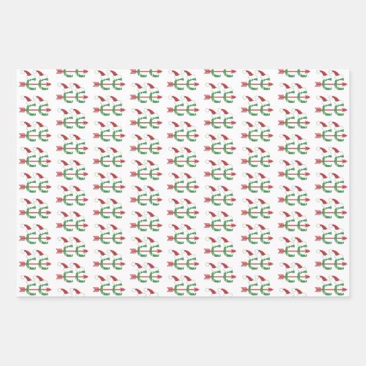 Kerstmis © Cross Country Running Wrapping Paper (Voorkant)