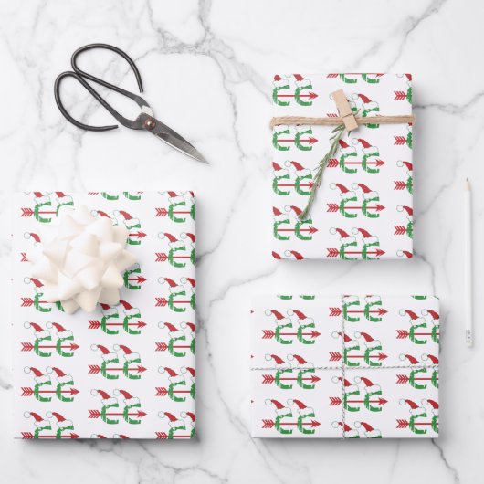 Kerstmis © Cross Country Running Wrapping Paper (Voorkant)