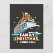 Kerstmis Cruise 2024 Familie Matching Outfit Briefkaart (Voorkant)