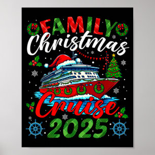 Kerstmis Cruise 2025 Kerst Matching Mannen Vrouwen Poster