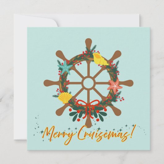 Kerstmis Cruise Nautilus Kaart (Voorkant)