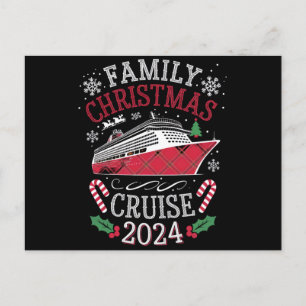 Kerstmis Cruise Team 2024 Matching Outfit Briefkaart