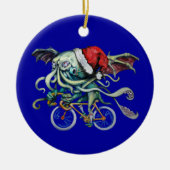 Kerstmis Cthulhu Keramisch Ornament (Voorkant)