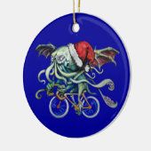 Kerstmis Cthulhu Keramisch Ornament (Links)