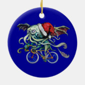 Kerstmis Cthulhu Keramisch Ornament (Achterkant)