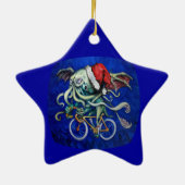 Kerstmis Cthulhu Keramisch Ornament (Achterkant)