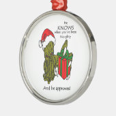 Kerstmis Cthulhu Metalen Ornament (Links)