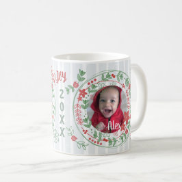 Kerstmis Custom Joyful vakantie krans Koffiemok