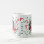 Kerstmis Custom Joyful vakantie krans Koffiemok (Center)