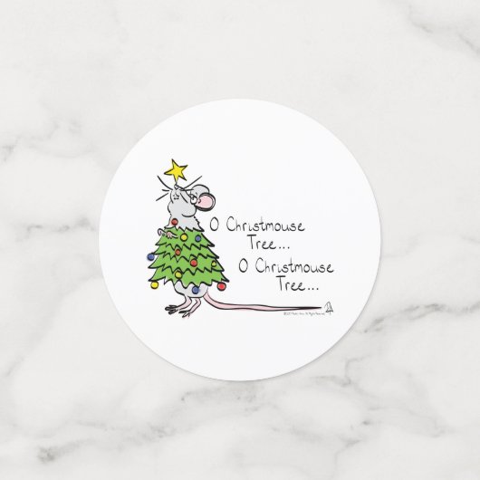 Kerstmis Cute Funny Holiday Confetti (Kleine voorkant)