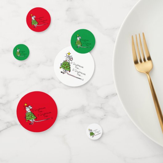 Kerstmis Cute Funny Holiday Confetti (Groep)