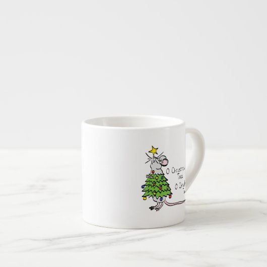 Kerstmis Cute Funny Holiday Espresso Kop (Voorkant rechts)