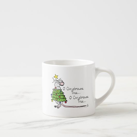 Kerstmis Cute Funny Holiday Espresso Kop (Rechts)