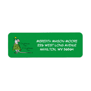 Kerstmis Cute Funny Holiday Etiket