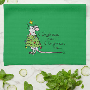 Kerstmis Cute Funny Holiday Theedoek