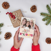 Kerstmis cute honden kleurrijke moderne kerstkaart