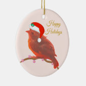 Kerstmis cute kleine vogel keramisch ornament (Rechts)