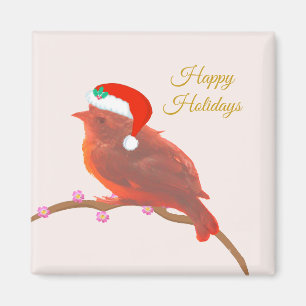 Kerstmis cute kleine vogel magneet