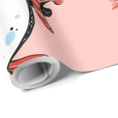 Kerstmis - Cute Penguins Cadeaupapier (Rol Hoek)