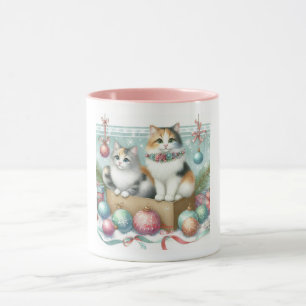 Kerstmis cute Perzische kat Mok