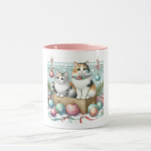Kerstmis cute Perzische kat Mok (Midden)
