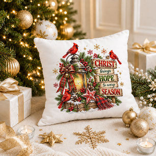 Kerstmis Cute Rood Groen Quote Worp Kussen Kunst