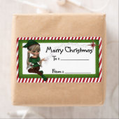 Kerstmis D4: Fantastisch kerstcadeauetiket Etiket (Insitu)