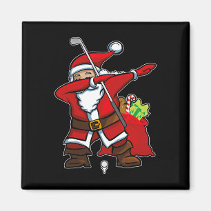 Kerstmis Dabbing Golf Kerstman Hip Hop Dab Dans Gi Magneet
