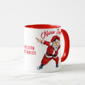 Kerstmis Dabbing Sinterklaas, Kerstfeest Rood Mok (Voorkant rechts)