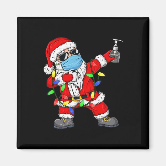 Kerstmis Dabbing Sinterklaas Xmas Fun Boys Kinder  Magneet (Voorkant)