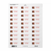 Kerstmis Dachshond Honden Etiket (Full Sheet)
