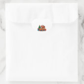 Kerstmis Dachshund 2 Hart Sticker (Tas)