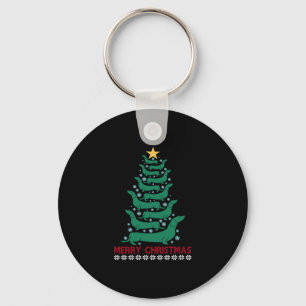 Kerstmis Dachshund Boom Vrolijk Xmas Doxie Hond Li Sleutelhanger
