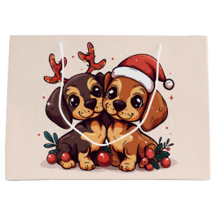 Kerstmis Dachshund Honden Groot Cadeauzakje