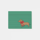 Kerstmis Dachshund Post Het Noten Gift Post-it® Notes (Voorkant)