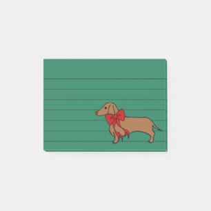 Kerstmis Dachshund Post Het Noten Gift Post-it® Notes