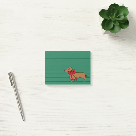Kerstmis Dachshund Post Het Noten Gift Post-it® Notes (Kantoor)