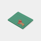 Kerstmis Dachshund Post Het Noten Gift Post-it® Notes (Schuin)