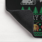 Kerstmis Dachshund Wiener Dog Muismat (Hoek)