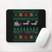 Kerstmis Dachshund Wiener Dog Muismat (Met muis)