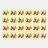 Kerstmis Dachshunds Inpakpapier Set van 3 (Voorkant 3)