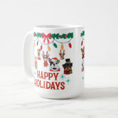 kerstmis dak koffiemok 15oz (Voorkant links)