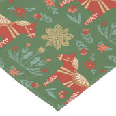 Kerstmis Dala Horse Medium Tafelloper (Hoek)