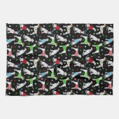 Kerstmis Dalmatian Kitchen Towel Theedoek (Horizontaal)