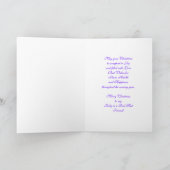 Kerstmis - Dame in het Begroeten van Red Hat Feestdagen Kaart (Binnen)